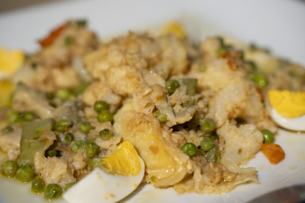 Plato de menestra palentina